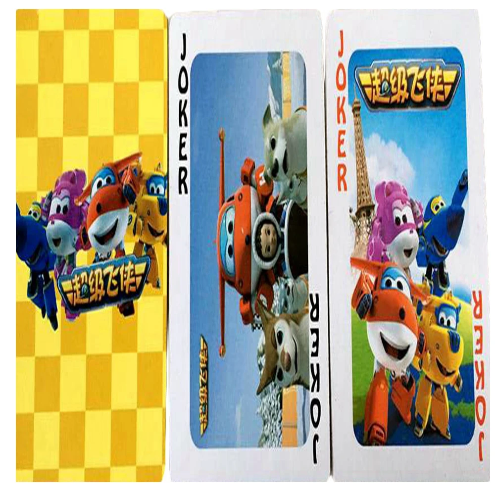 Коллекция покерных экшн фигурок Super Wings 54 шт./компл. робот самолет цветные