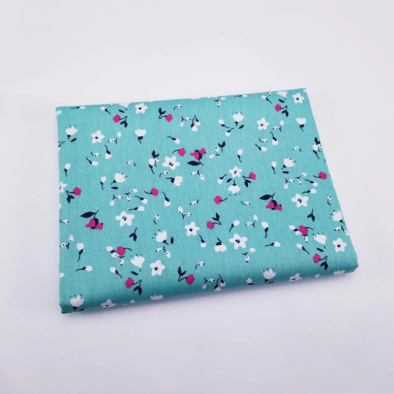 

Floral Printed Cotton Fabric Patchwork Cotton Twill Fabric DIY Sewing Quilting Material Breathable Pure Cotton Cloth For Dress