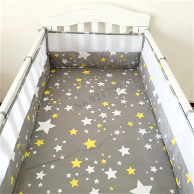 2PCS Breathable Cotton Prevent Falling Baby Crib Bumpers Baby Safety Fence for Bedding Beds for Newborn Baby Bumpers 120*30cm