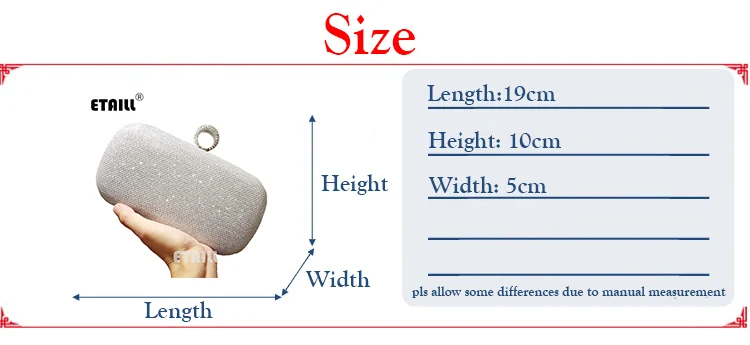 Women Sequins Clutch Handbag Fashion Brand Lady Evening Bag