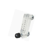 0,1-1.5Л/мин 1/" BSP Женская Резьбовая панель ПММА тип газовый Поплавковый расходомер воздушный ротаметр расходомер с регулируемым клапаном