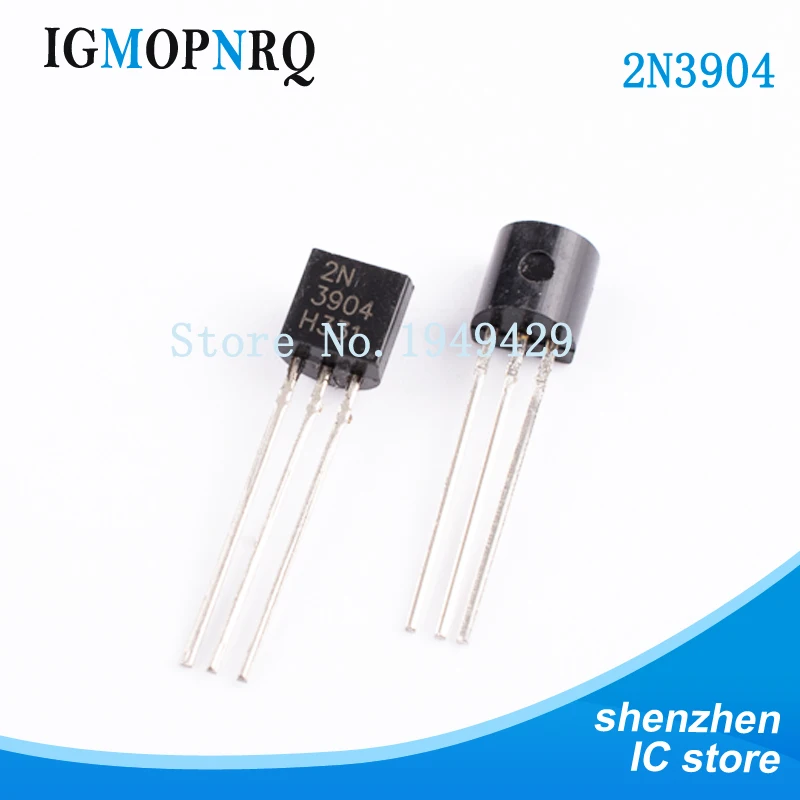 

100PCS 2N3904 TO-92 Bipolar junction transistor (BJT) NPN Gen Pur SS New original free shipping