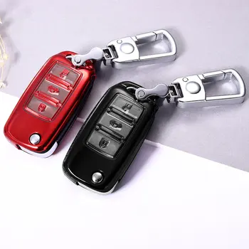 

TPU Car Key Case For Changan Eado CS35 CS75 Raeton CS15 V3 V5 V7 Remote Fob Protector Cover Pouch Keychain Bag Auto Accessories