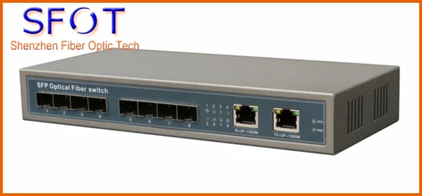 

Switch, 8 Ports SFP + 2 ports RJ45, Used for FTTH