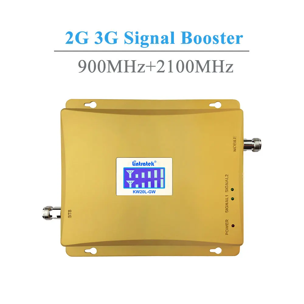 Усилитель сотового сигнала с ЖК дисплеем 3G GSM 900 МГц 2100 МГц|cellular signal|booster repeatercellular