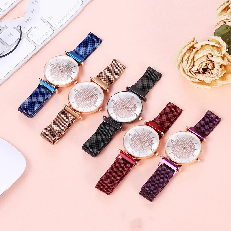 

Ladies Dress Watches Fashion Watch Quartz Women reloj mujer Luxury Crystal Magnetic Waterproof Bracelet Clock relogio feminino