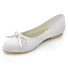 2016 beliebte Flache Ferse Hochzeit Kleid Schuhe Brautjungfer Schuhe Brautkleid Schuhe Bowknot Bankett Abend Partei Tanzschuhe