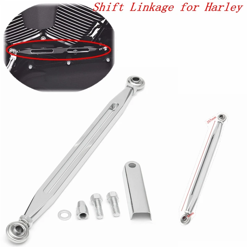 SIKUAI Shifter Link Rod For Harley V-Rod Muscle & Night Rod 2002-2017 - Aluminum Alloy Chrome Shift Linkage