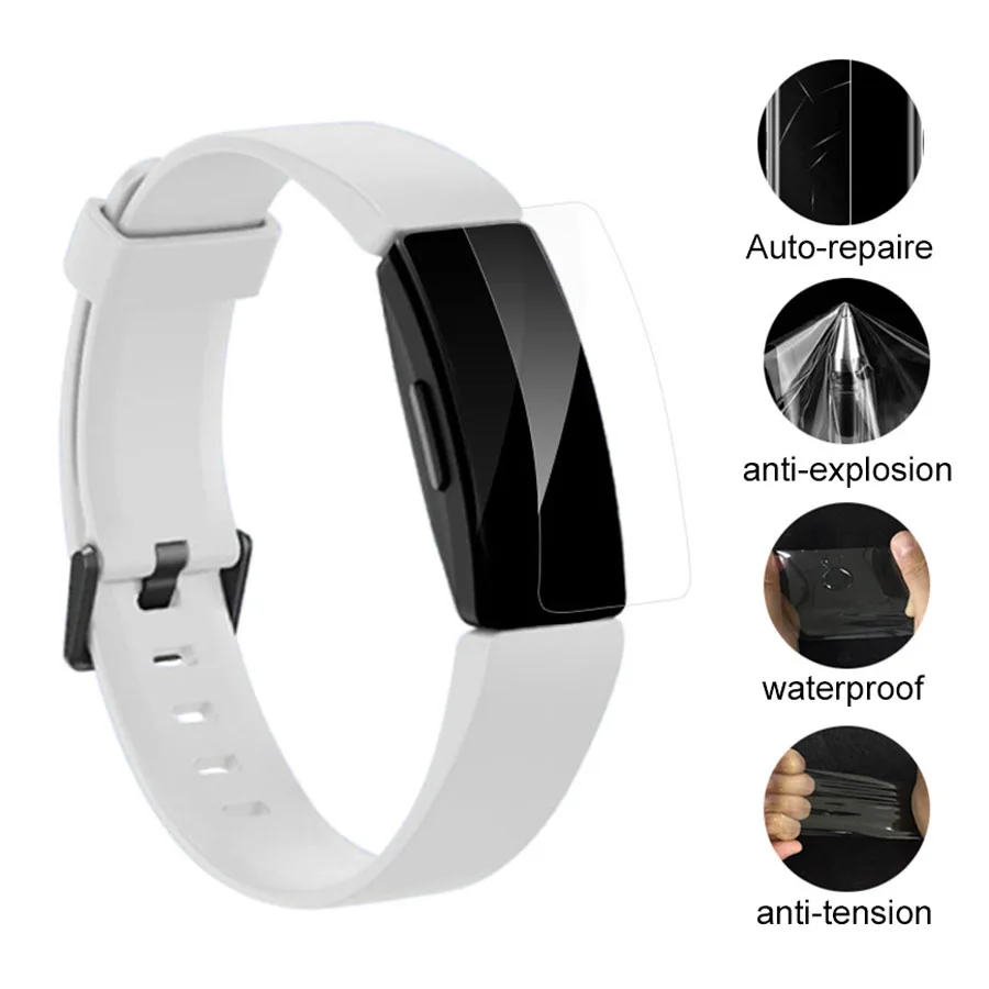

TPU HD Screen Protector Protective Film for Fitbit Inspire HR Band Ultra Thin Full Screen Protector Cover