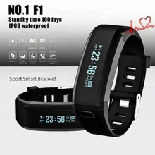 Оригинальный № 1 F1 Smartband Смарт Браслеты Спорт Группа Умный Браслет Вызовов Напоминание Монитор Сердечного ритма IP68 Водонепроницаемый