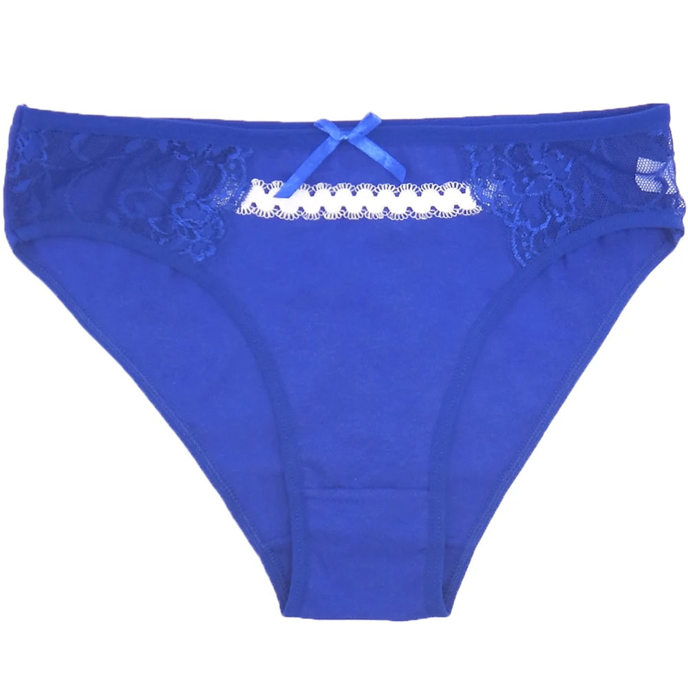 Pack of 12 Solid Cotton Lady Panties Women Short Brief Underwear Hot