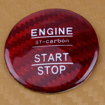 

CITALL Red One Button Car Start Stop Engine Ignition Switch Sticker ABS Replace Cover Fit for Toyota Camry 2018