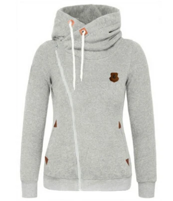 New Fashion jacket Solid Women Hoodies Sweatshirts Women Zipper Design Women Sweat Shirt Pullover Hoodie Slim woman Top Coat