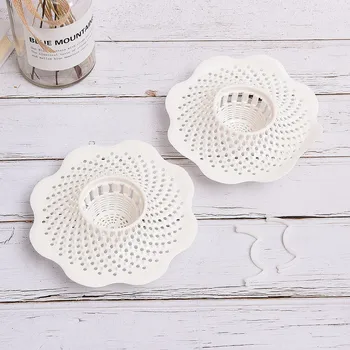 

12x12x3cm Drain Hair Stopper Cover Filter Sink Strainer PVC Bath Kitchen Shower Use Sink floor cover
