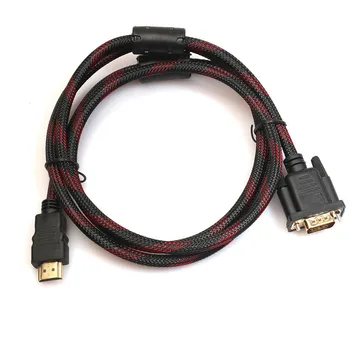 

Reliable Full HD 1080P HDMI Male to 15 Pin VGA Connector Adapter Converter Cable for HDTV