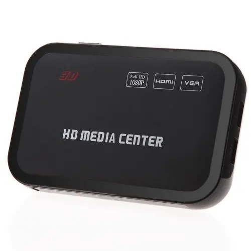 

1080P Media Player Center RM/RMVB/AVI/MPEG Multi Media Video Player with HDMI YPbPr VGA AV USB SD/MMC Port Remote Control