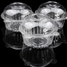 100 шт. X ПВХ Cake Box, одноразовые торт чаша, набор для барбекю для вечеринок Инструменты для тортов