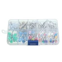 100 шт смешанный стиль нейлоновая зубная полировальная щетка полировщик Prophy резиновая защелка для чашки нейлоновая цветная щетина стоматологический лабораторный набор инструментов