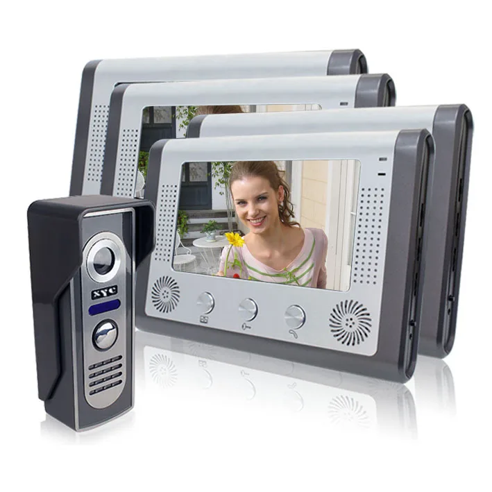 

FREE SHIPPING SY801M14 7 inch  video door phone with night vision rainproof function