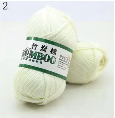 1 Ball 50g 145 Meters High Quality Soft Smooth Natural Bamboo Cotton Hand Woven Yarn Baby Cotton Crochet Knitted Fabric 