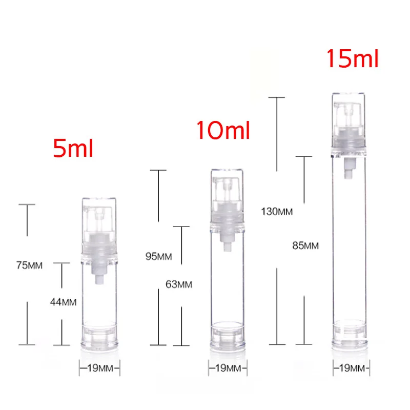 5ml10ml15ml эмульсия Вакуумная бутылка эссенция Защита окружающей среды небольшой образец в образце упаковочная бутылочка для косметики бутылка