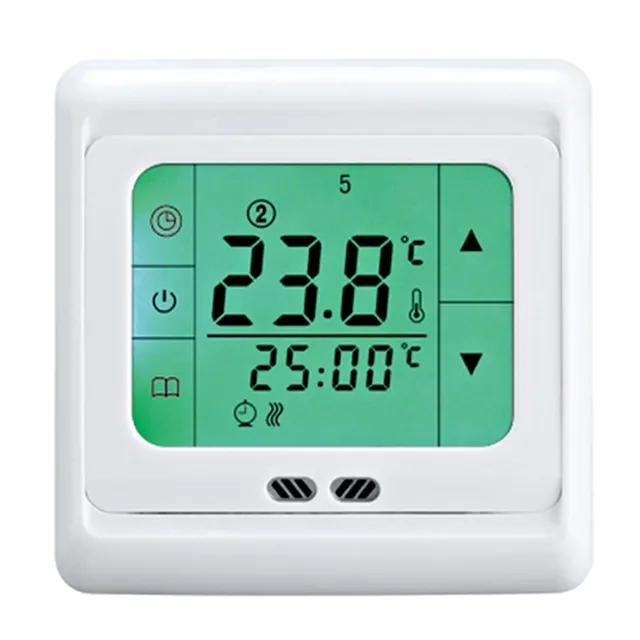 Digital Floor Heating Thermostat Weekly Programmable 16A Floor Heating Thermostat Room Temperature Controller Thermometer