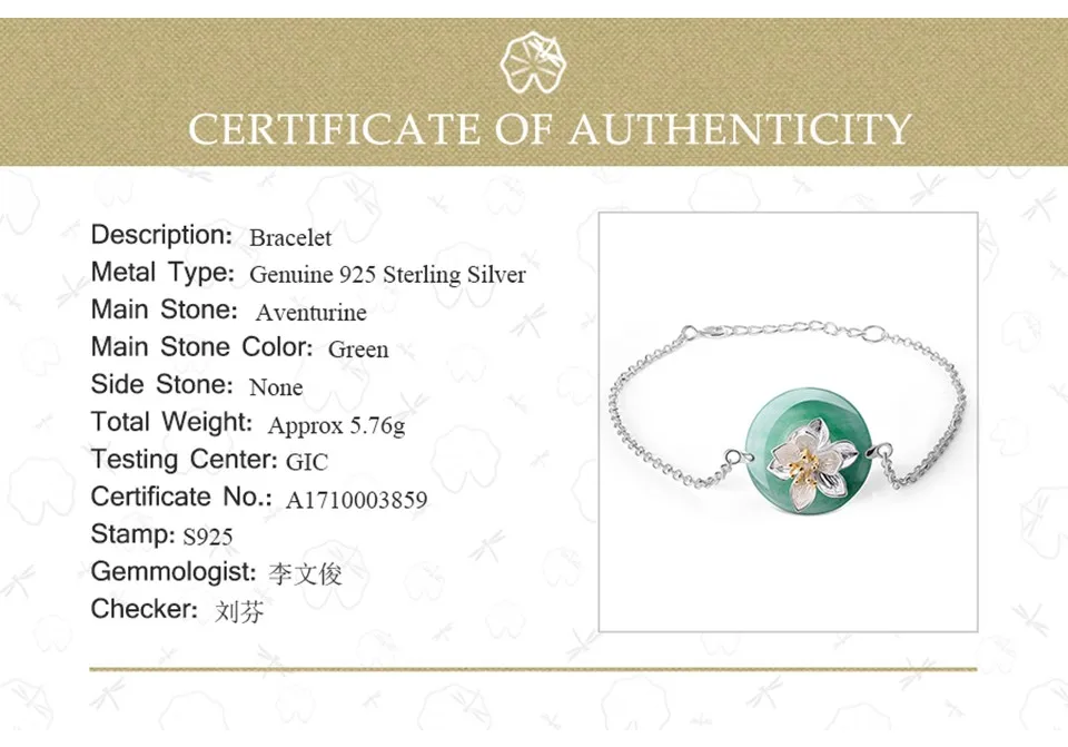 Lotus Fun реальные 925 серебро натуральные камни творческий ручной Fine Jewelry лотоса шепчет браслет для женщин brincos