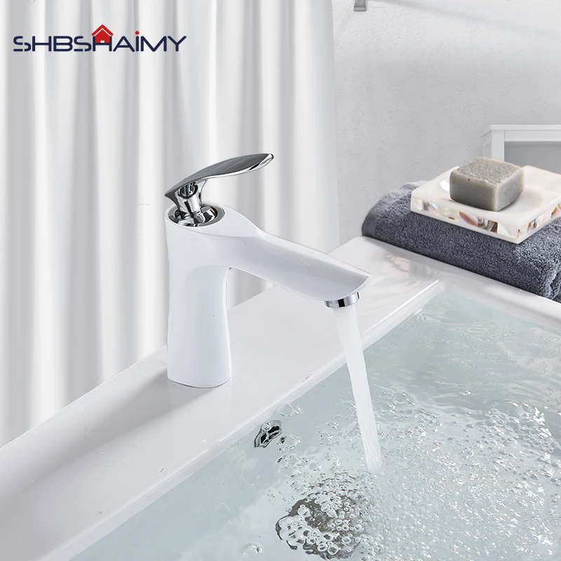 

Free Shipping Luxury Bathroom Faucet Multiple Color Combinations Hot and Cold Water Comfort Basin Faucet