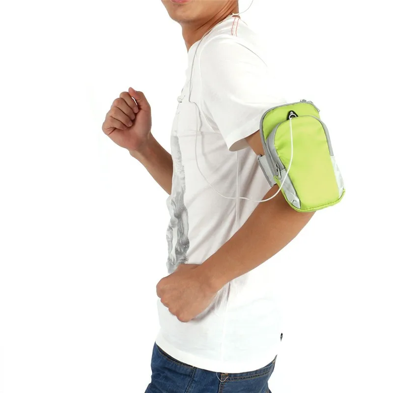 Новая защитная сумка для телефона для бега, бега, спортзала, спортивная сумка на запястье, водонепроницаемая Нейлоновая Сумочка для походов, пеших прогулок, распродажа
