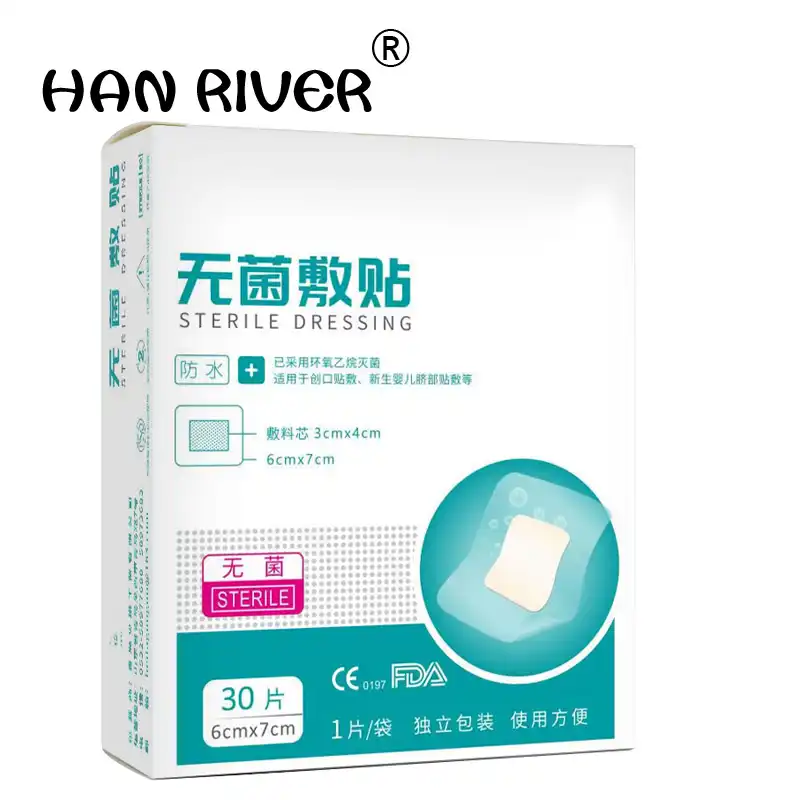 30 قطعة في العقيمة الجرح كبير عجينة ماء شريط شفاف إسعافات أولية