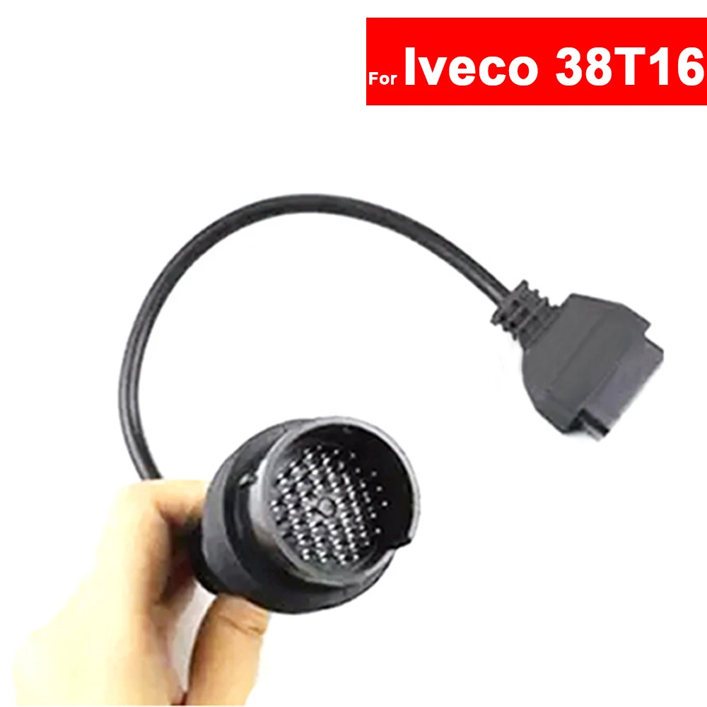 

For Iveco 38Pin To OBD2 16Pin OBD Diagnostic Cable Car Connector Adapter OBD1 To OBD2 Connect Cable