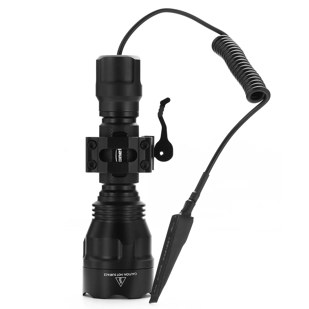 AloneFire C8 CREE XM-L2 U3 светодиодный тактический флэш-светильник фонарь охотничий 20 мм крепление для страйкбола прицел ружья светильник 18650 батарея