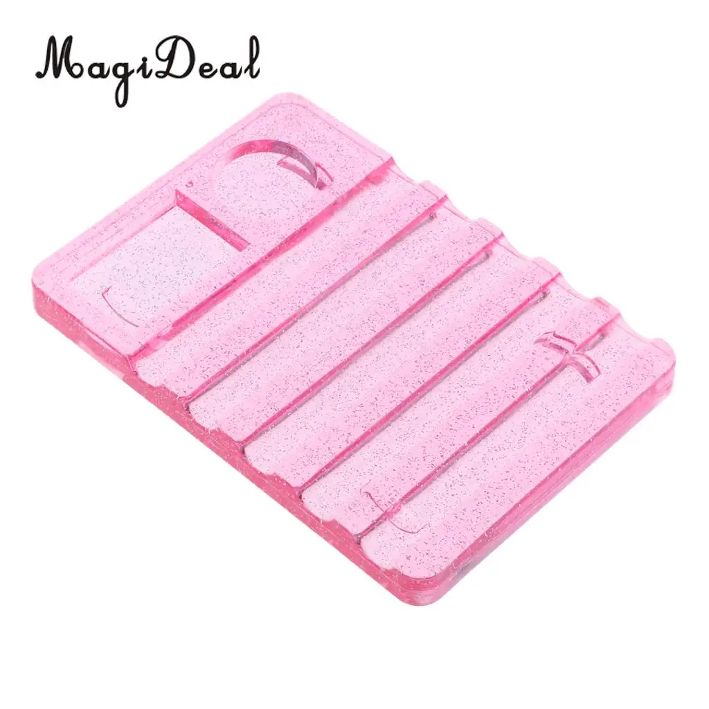 Premium Nail Art Polish Pen Rest Holder Organizer Stand for 5pcs UV Gel Brushes and Rhinestone Powders Paints