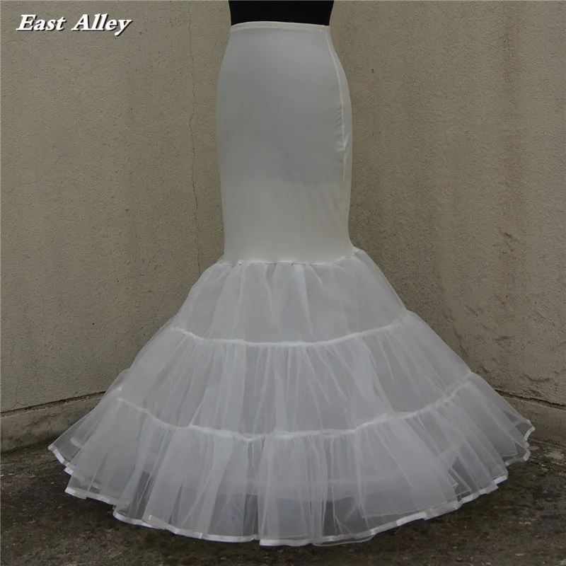 Plus waist  Fishtail Mermaid Skirt Wedding Dress Crinoline Petticoat Slips 
