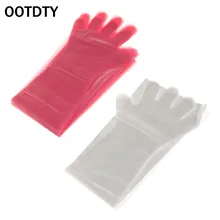OOTDTY50Pcs одноразовые перчатки пакет длинные руки Ветеринарный Осмотр инструмент защиты рук мягкий пластик для фермы медицинского производства животных