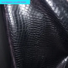 Хороший 2 стиля черный иммитатный крокодил искусственная ткань из искусственной кожи плотная искусственная кожа ткань для шитья Diy сумка материал DIY ремень