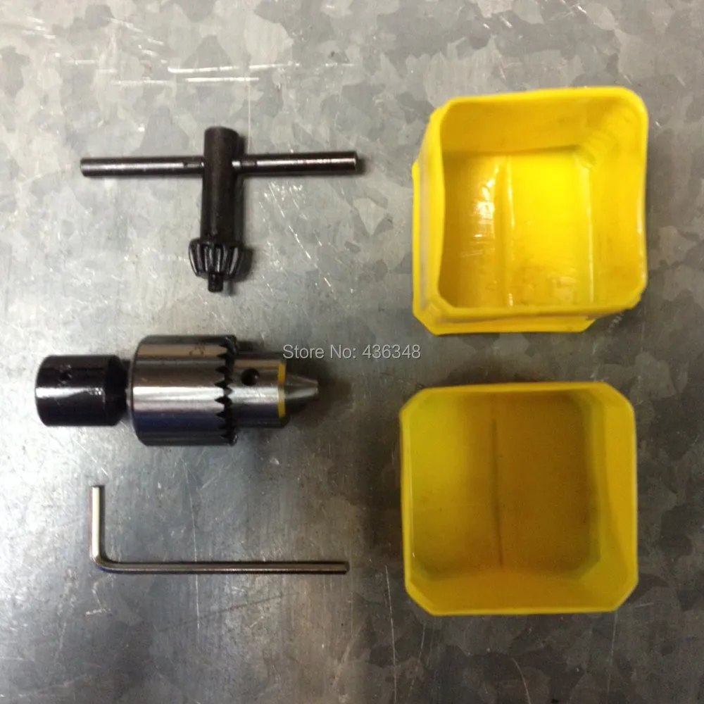 Micro Drill Chucks Clamping 0.3mm-4mm  5mm Motor Shaft Connecting Rod With Key