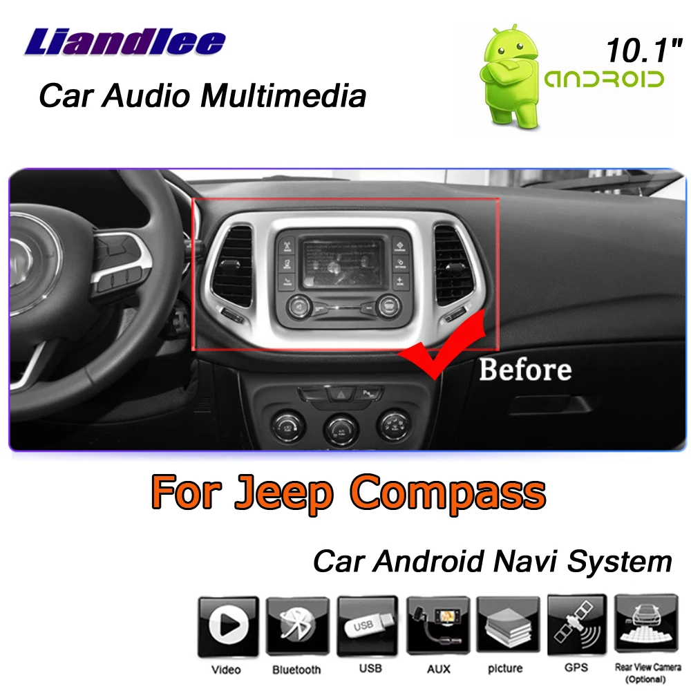 Excellent Liandlee Android 8 UP For Jeep Compass 2016~2019 Stereo Car Radio Carplay Camera Wifi GPS Map Navi Navigation System No CD DVD 11 Excellent Liandlee Android 8 UP For Jeep Compass 2016~2019 Stereo Car Radio Carplay Camera Wifi GPS Map Navi Navigation System No CD DVD 11