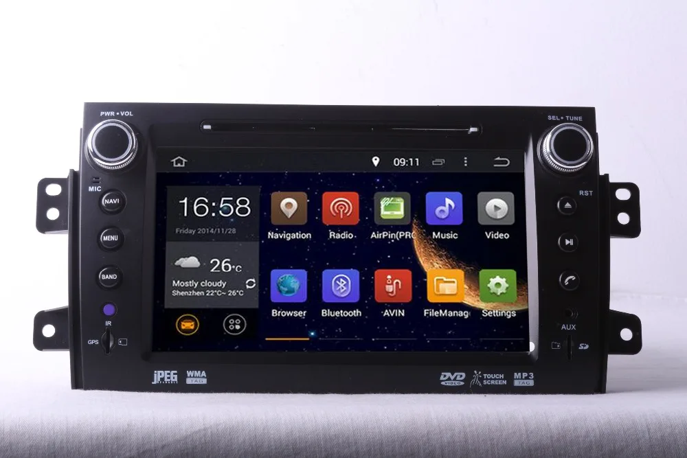 Clearance Octa/Quad Core Android Fit SUZUKI SX4 2006- 2008 2009 2010 2011 2012 Car DVD Player Navigation GPS DTV 3G Radio DVD STEREO MAPS 1