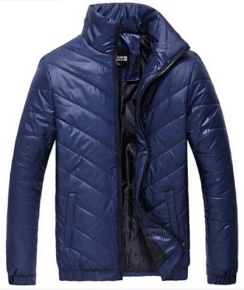 Новинка, Брендовое осеннее мужское зимнее теплое пальто, стеганая куртка, Повседневная пуховая парка, верхняя одежда, мужские куртки и пальто, одноцветные, M-5XL - Цвет: blue