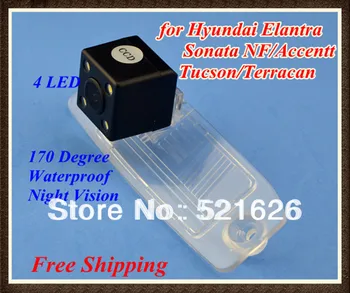 

Waterproof 4LEDs CCD Car Rear view back up camera for Hyundai Elantra Sonata NF Terracan Tucson Accent Veracruz