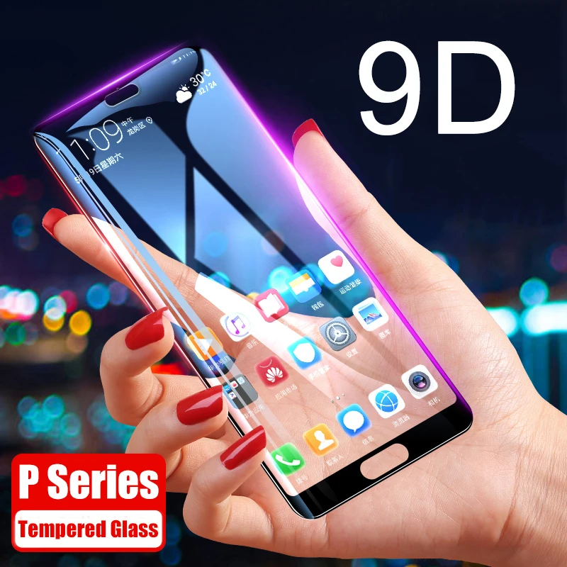 9D закаленное стекло для huawei P20 Pro Защита экрана P10 P Smart Plus PSmart P8 P9 Lite 2017 защитное HD |