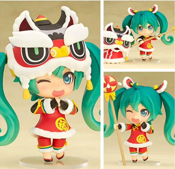 Hatsune Miku Lion Dance Ver. #654 Nendoroid PVC Action Figure Collectible Model Toy Hatsune Miku Lion Dance Ver. #654 Nendoroid PVC Action Figure Collectible Model Toy