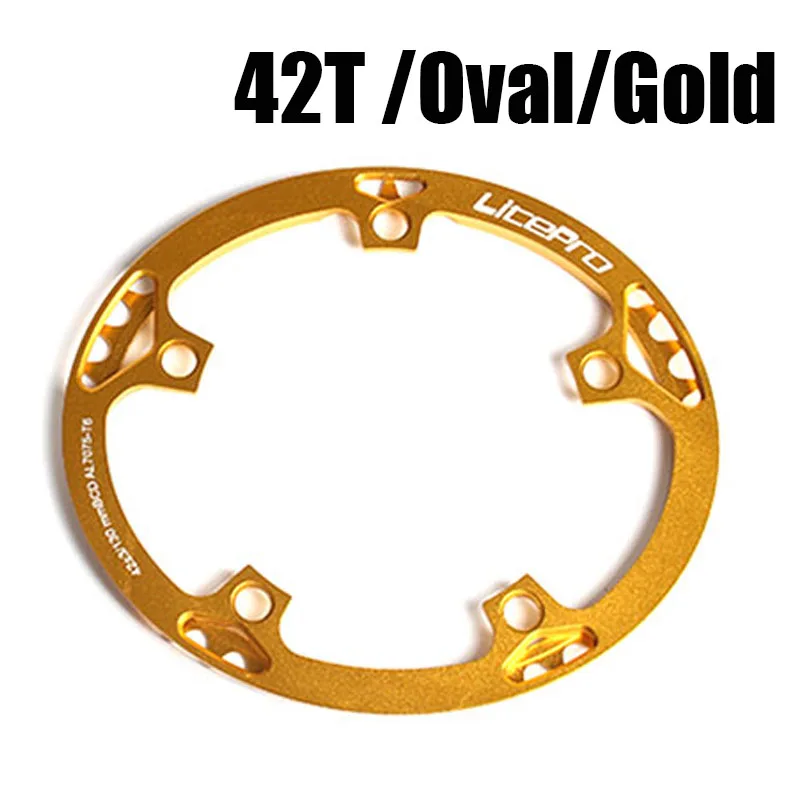 

Litepro Bike Crankset Single-speed Ultralight 130 BCD 42T 45T Oval A7075 Aluminum BMX Chainring Folding Bicycle Chainwheel