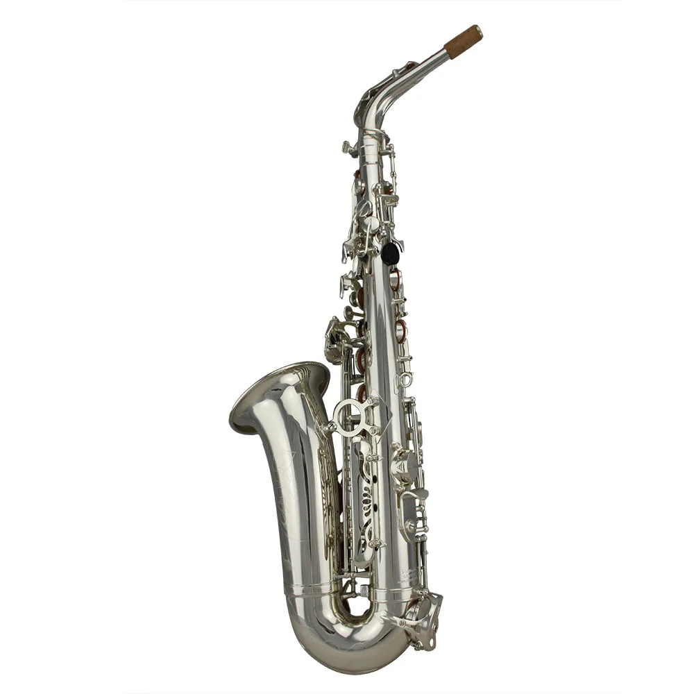 High Grade silver plated Three double arms support keys Alto Saxophone