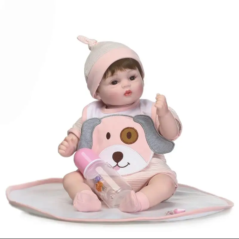 Новый дизайн reburn baby doll мягкая на ощупь с тканевым телом и париком очень милые