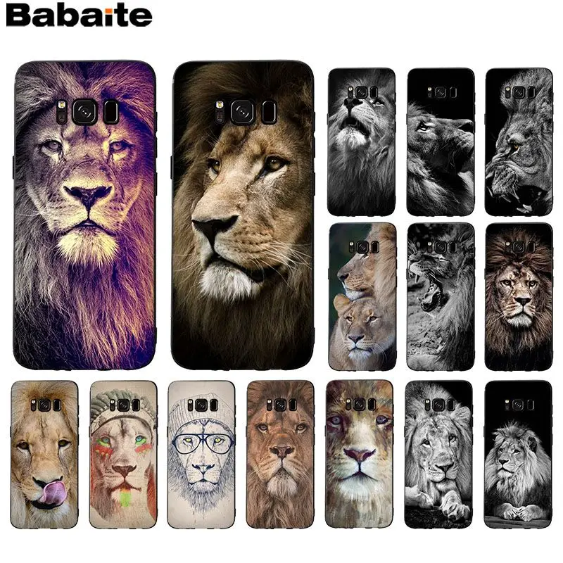 

Babaite Animals The lion Soft Silicone TPU Phone Case Cover Shell For GALAXY s7 edge s8 plus s9 plus s6 s6 edge