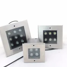 IP67 водонепроницаемый квадратный 3 Вт 4 Вт 5 Вт 6 Вт 9 Вт 12 Вт светодиодный наружный наземный садовый дорожка Пол подземный погребенный двор светильник Точечный ландшафтный светильник