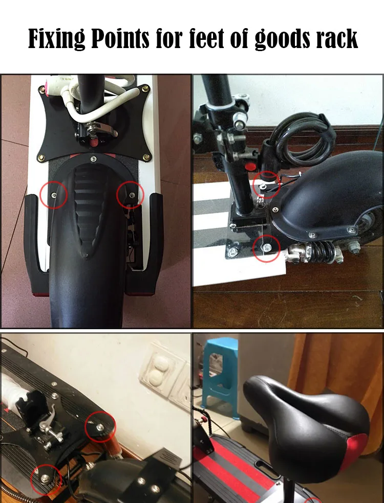 Xiaomi mijia m365 скутер оснащен быстросъемной стойкой на заднем сиденье, которая может перевозить пассажиров и аксессуары для скейтборда