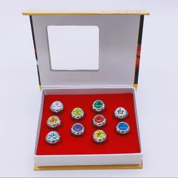 

Hot Toys Japanese Anime NARUTO COSPLAY Akatsuki Member Ring Uchiha Itachi Naruto Figure Christmas Gifts 10pcs/set